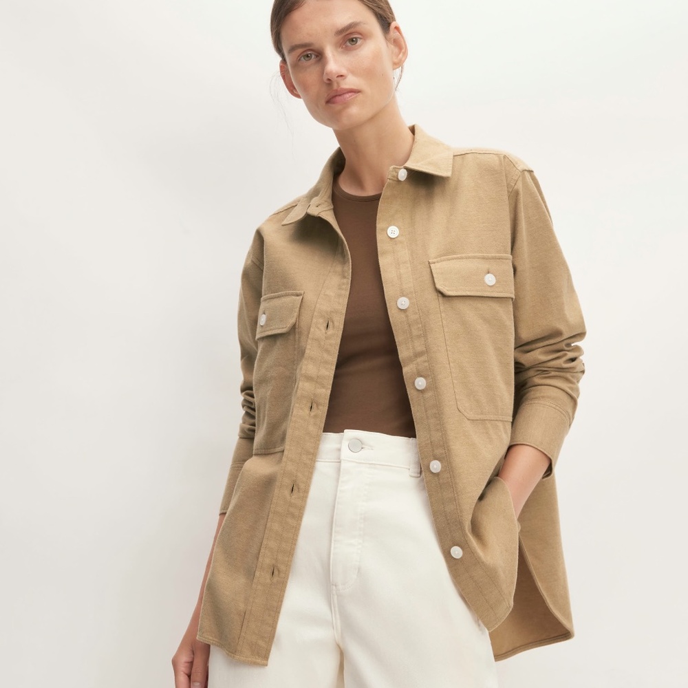 NWOT Everlane The Classic Cotton Flannel Shirt
